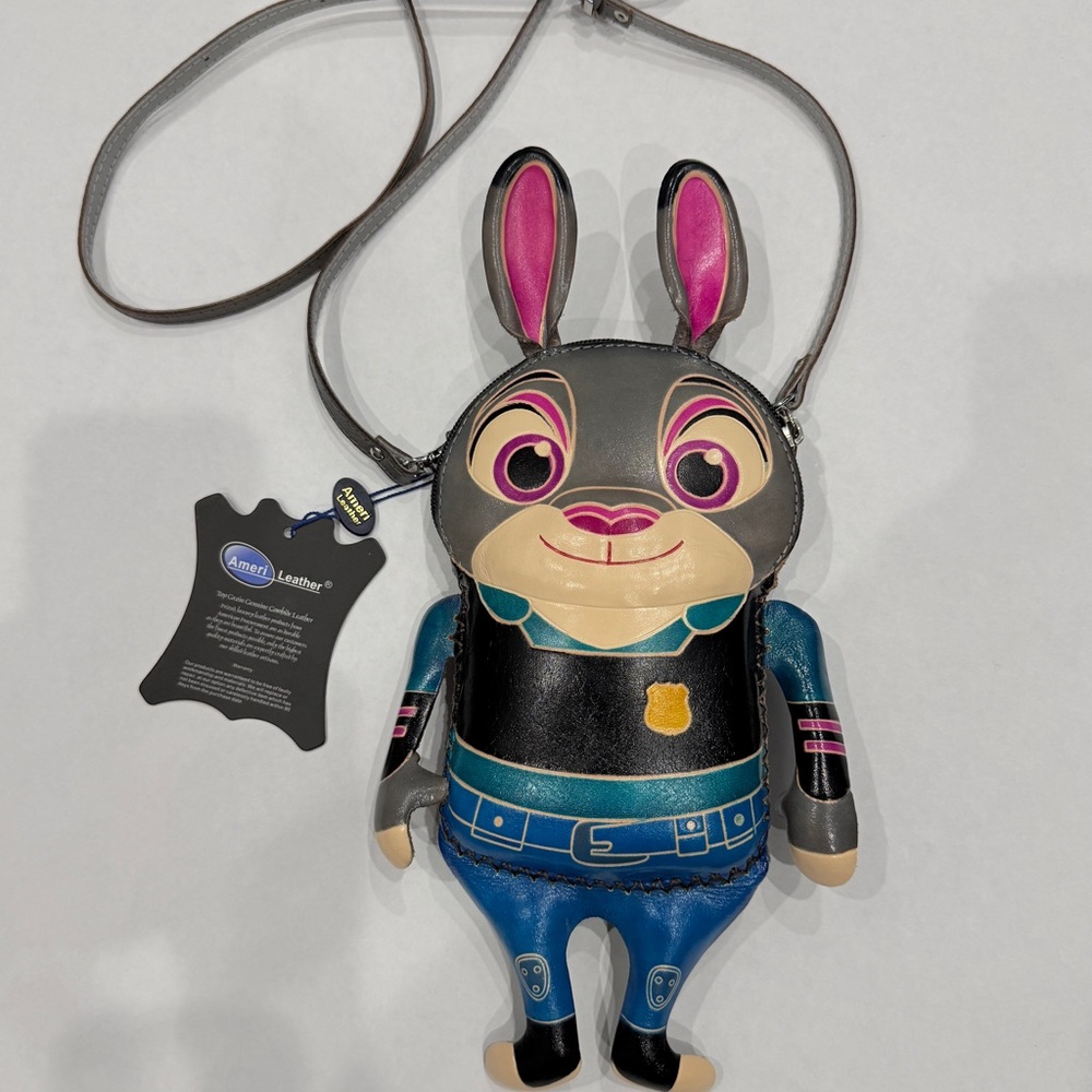 AmeriLeather Zootopia Judy Hopps Leather Crossbody Bag.